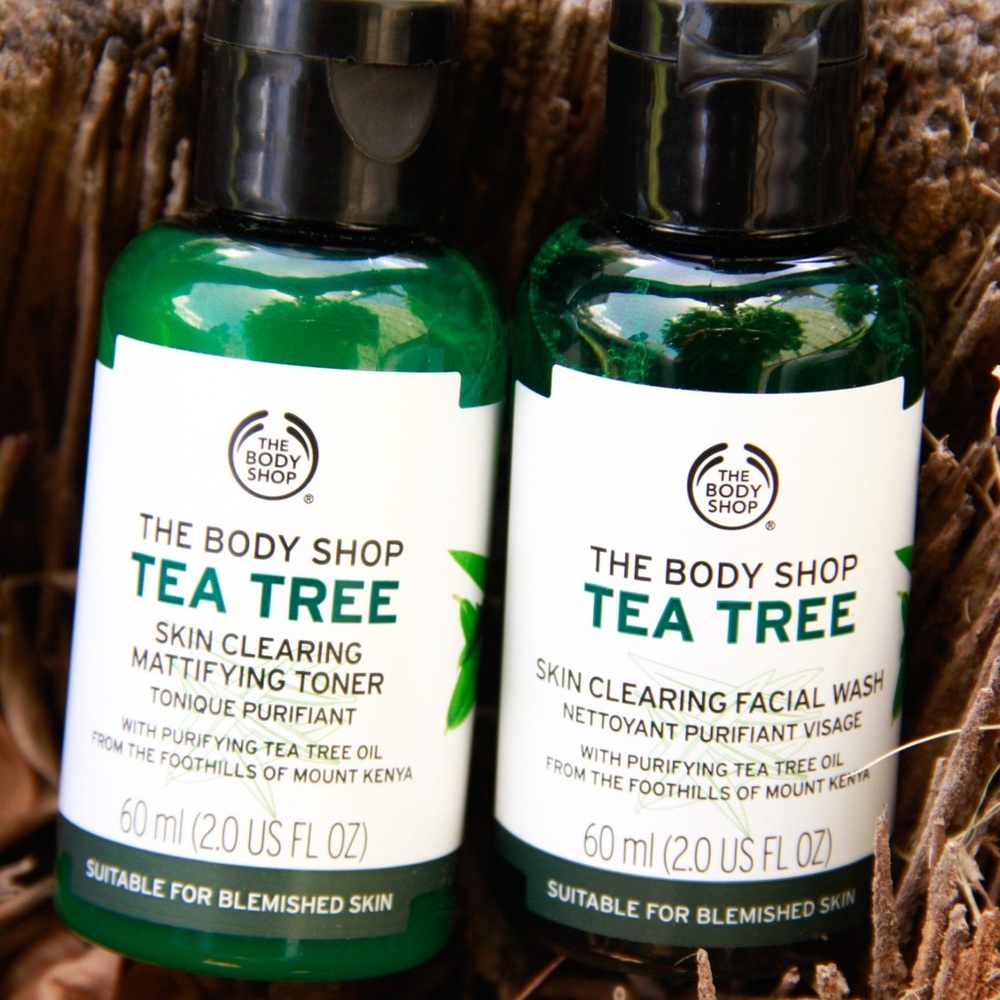 The Body Shop Tea Tree: Face Wash & Toner (BUNDLE)
